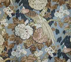 Byron in Classic BTY Richloom 100% Cotton Slub 54″ Wide Bird Jacobean Floral