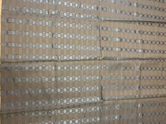 Over 1 Yard 51” X 53” Vintage Fabric Slate Blue Plaid Cotton Polyester Blend