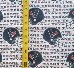 1/2 yard HOUSTON TEXANS Fabric Cotton Material 18″ x 57″ NFL FOOTBALL NEW