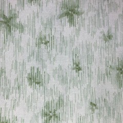 1 Yard. RJR Fabrics Floral Cotton Fabric, Green White, Up to 45” Wide