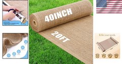 Versatile 40″ x 20′ Tree Wrap Burlap Roll – Durable & Breathable Jute Material