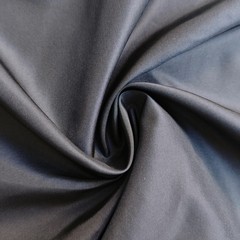45” Wide 15 Momme Black Silk Habutai Fabric Pure Natural Mulberry Silk Habotai