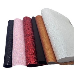 6 Sheets Faux Leather, Glitter Sheets, 8×11” Lot Of Leatherette, Faux Leather A6