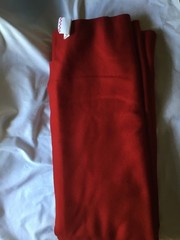 Pure Wool Bright Red High Quality Vibrant Soft Flannel Fabric Piece 55″ x 4 yds