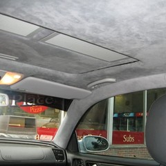 Grey Suede Headliner Fabric Material 80″x60″ Car Interior Roof Liner Upholstery