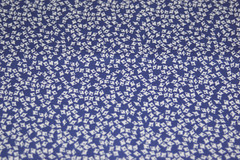 Quilt Quality Cotton Fabric * Royal Blue & White Petite Abstract Print * BTY