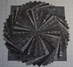 54 Black Gray Calico Fabric 5″ Quilting Squares 100% Cotton Charm pack