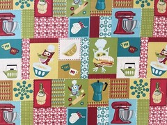 Cotton Quilt Fabric Owl Cook David Textiles,INC. by 1/2 Yard