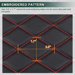 63″ Wide Quilted Vinyl Faux Leather Foam Backed Car Headliner Upholstery By Yard