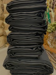 Blackout Drapery Fabric 3-pass Black/White/Beige colors Sold by Yard 54″ Wide