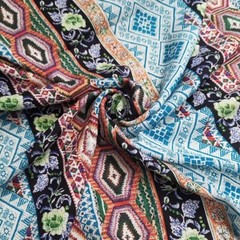 1yard X 1.48meter Bohemian Dress Material Viscose Poplin Fabric Soft Patchwork