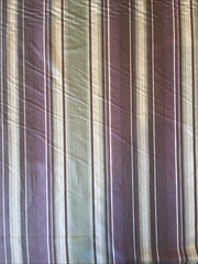 6 Yards of Continuous Fabric- 56 inches wide – Striped Green, Purple, White