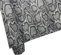 12″X54″ Snake Patterned PU Faux Leather,Embossed Snake Textured Faux Synthetic L