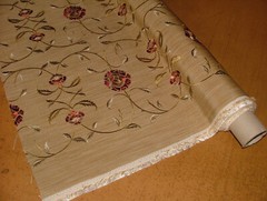 iLiv Embroidered Curtain Fabric 1.6 Metres Inca Classic Upholstery Cushion