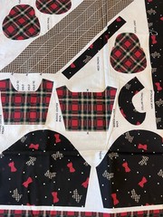 VTG Scottie Dog Daisy Dolly Dress Cotton Cut & Sew Panel Daisy Kingdom Adorable