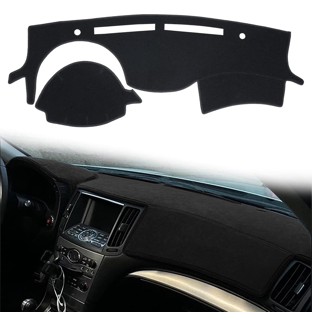 Custom Fit Infiniti G25 G35 G37 Dashboard Cover 2008-2015 Black Trim Custom Made