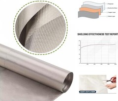 Advanced 39″x43″ Faraday Fabric – Reduce Harmful WiFi, 5G, Bluetooth Signals