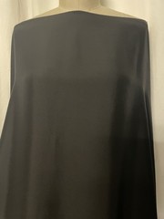 100% Heavyweight Black Matte Silk Habotai Luxury Fabric By The Yard 45″Wide