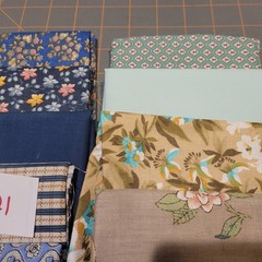 LOT OF 15 FAT QUARTERS COTTON FABRIC ASSTD COLORS & DESIGNS lot 21