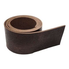 Vintage Chocolate 8/10oz Buffalo Belt Blanks Made by SLC 48″ to 55″ Long Strips