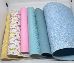 6 Sheets Faux Leather, Glitter Sheets, 8×11” Lot Of Leatherette, Faux Leather A3