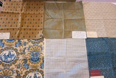 High End Designer Fabric Samples Mixed Lot Crafts Quilting Sewing Blue Gold Teal