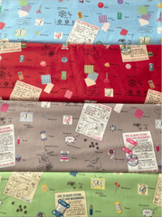YUWA Fabric by the yard Sewing Theme Cotton Fabric by the HALF YARD