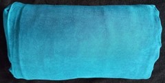Bulk Fabric, 10 Meters by 46 Inches, Textured Turquoise Color, Hand Dyed Rayon