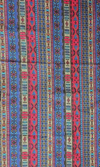 Unbranded Denim Canvas Tribal Southwestern Print Fabric 79×60
