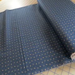 By The Yard ~ Flowerette Blue by Marcus $3.99 Ships ANY Amount Fabric