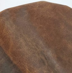 Brown Distressed 24 inch x 54 inch Vegan Faux Leather Fabric Sheet Synthetic …
