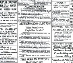 Cotton Headliner Newspaper Newsprint Historic Fabric Print by the Yard D775.08