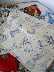 Fabric Lot 9+ lbs Quilt Christmas Crafting Remnants & Yards Vintage & Modern