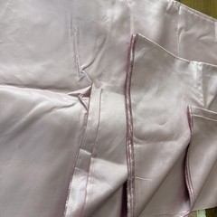 Vtg Silk Satin Fabric Lot Pink Craft Remnant Sew Material Damask Moire 5.5 Lbs