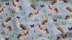 One Yard Unicorn Over The Rainbow novelty FABRIC 100% COTTON