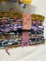 Lot of Batik Cotton Fabric Bundles Precut Squares & Yard Pieces Quilt Craft JoAn