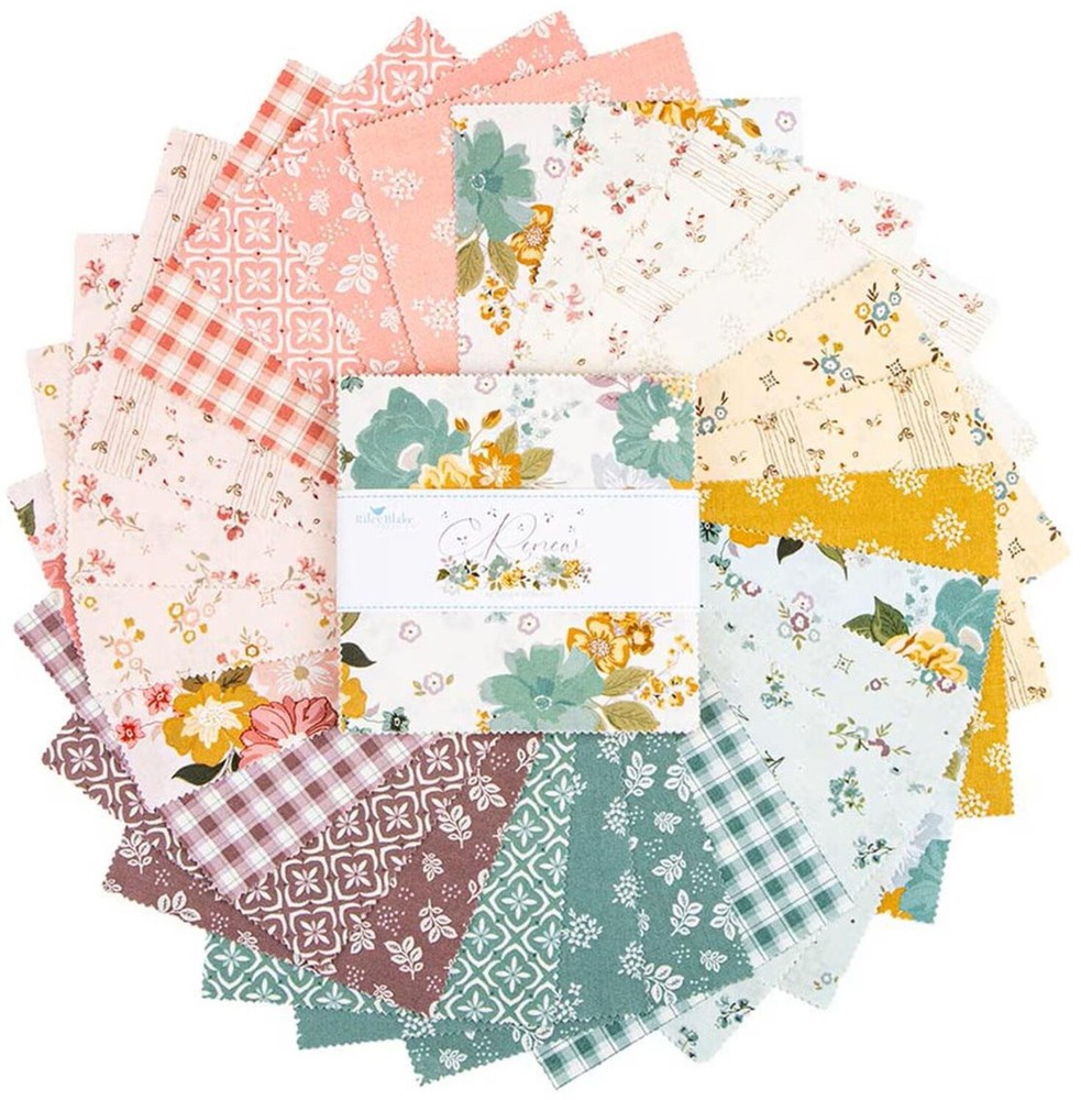 Renew Riley Blake 5-inch Stacker 42 100% Cotton Precut Quilt Squares