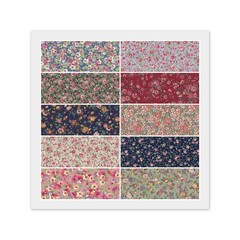 Red Blue Green FAT QUARTER: 10) 18″ x 22″ Country Floral Cotton Fabric