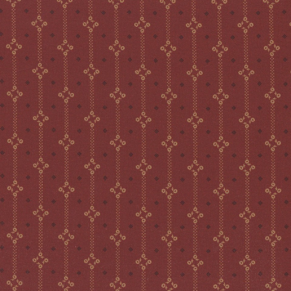 1800’s Reproduction Fabric Pam Buda Colorful Coordinates 1443 Wine