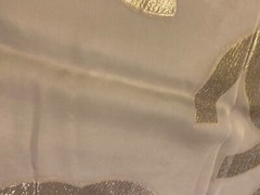 Pure 100% Silk Fabric partial panel 32”x23”all natural fiber suitable For scarf