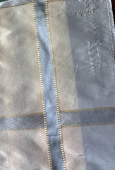 Kravet Couture Empire Plaid Pacific Fabric Remnant 24″x24″