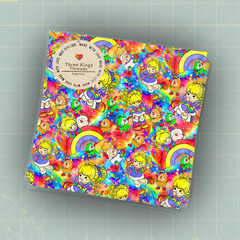 Rainbow Brite Characters Colorful DBP 1 Yard Fabric Seamless Design Appr 59×36