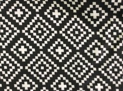 CAMELOT FABRICS – NORDIC DOUBLE GAUZE #2143105G-3 -LOZENGES IN CARBON- BY THE YD