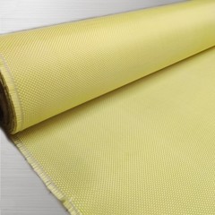 High Strength Aramid Woven Fabric 400GSM 3000D Fire Resistant Yellow 16×36