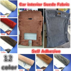 143x50cm Self Adhesive Faux Suede Fabric Wrap Film Sticker Stretch DIY Multi Sew
