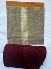 Vintage Pattern Wool: appliqué, rug, craft: (6) 4.5″ Charm Sq; Falling Leaves