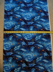 Dolphin Dolphins porpoise Ocean Sea CD3131 Timeless durable cotton Fabric