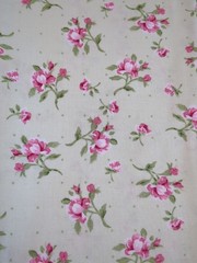 Lot of Fabric, butterfly garden by Rebecca Carter, flowers, creams/whites, 13oz