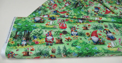 Timeless Treasures quilt-craft fabric HIPPIE GNOMES GARDEN 15 yds (cd-3739) Bolt
