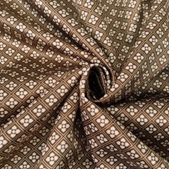1yard X1.48meter Retro Shirt Material Satin Fabric Lining Plaid Floral Patchwork